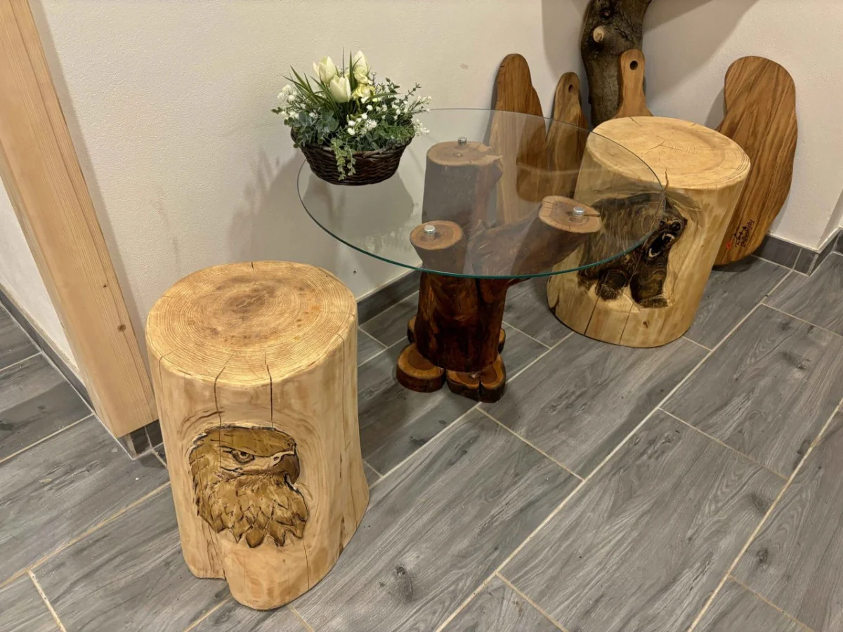 Rustikální srubový nábytek-37