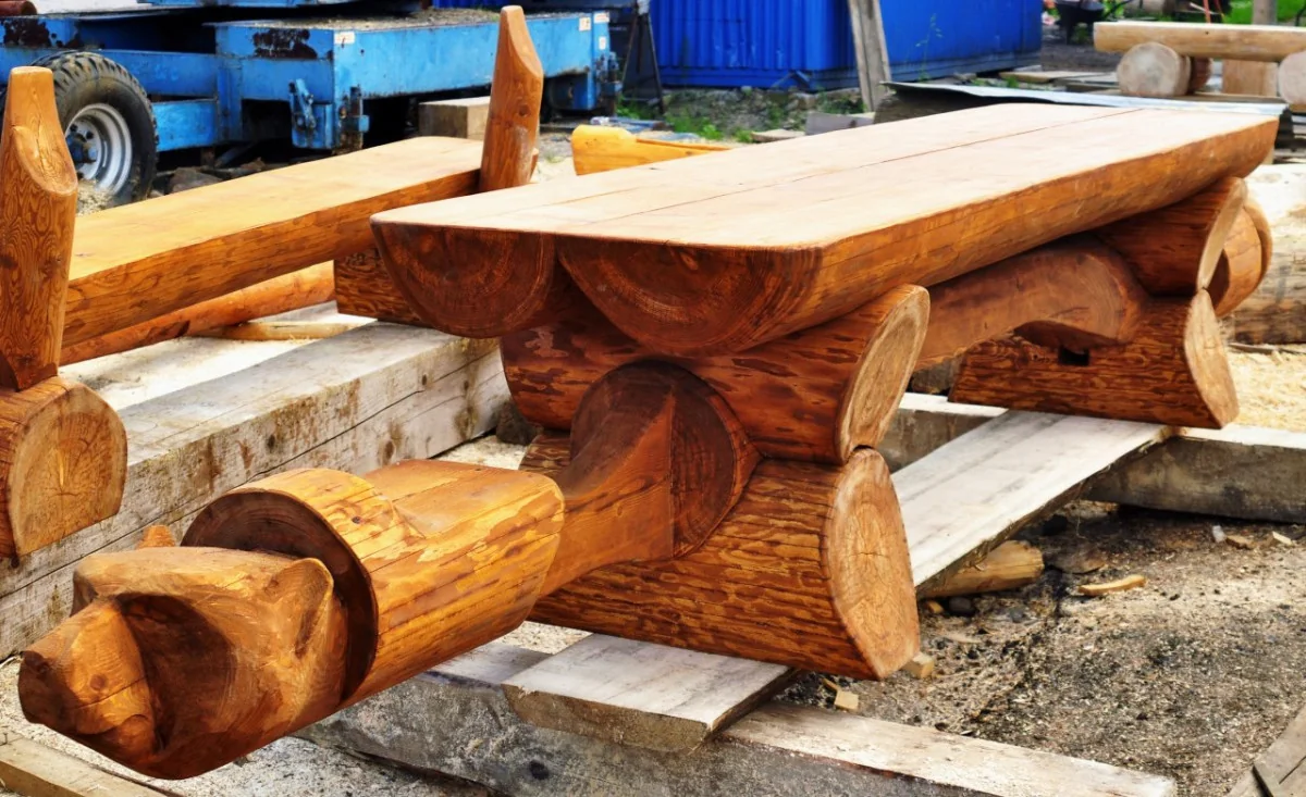 Rustikální srubový nábytek-42