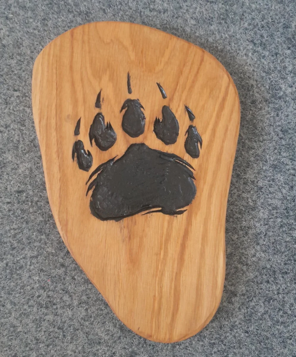 Prkýnko s medvědí tlapou