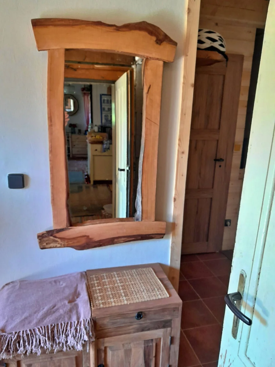 Rustikální zrcadlo třešeň